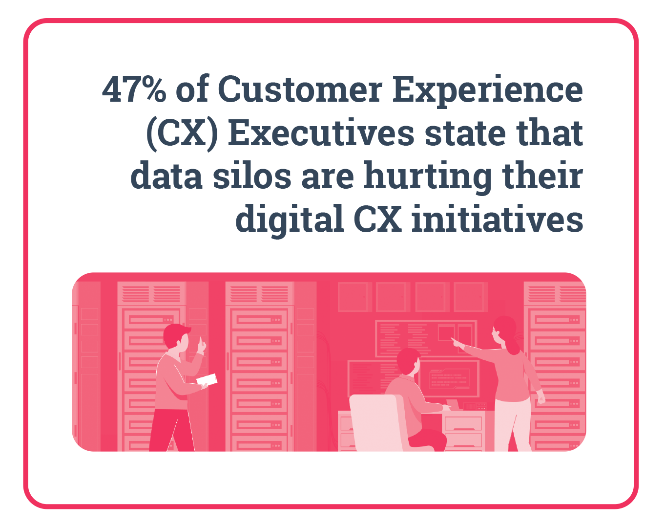 TechDogs-"Challenges In Proving CX ROI"-"Data silos hinder digital customer experience initiatives, 47%25 say."
